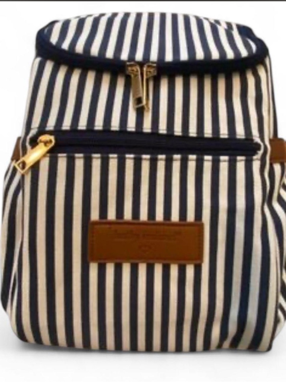kathy ireland Navy and White Striped Women’s Backpack